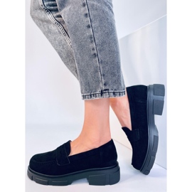 Platform loafers i ruskind fra Jayne Black sort 2