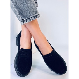 Platform loafers i ruskind fra Jayne Black sort 1