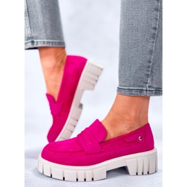 BM Platform loafers fra Chandra Peach lyserød 1