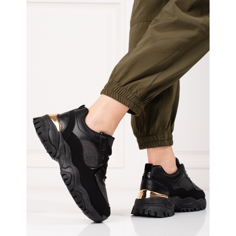 Sorte sneakers til kvinder på Shelovet platformen 2