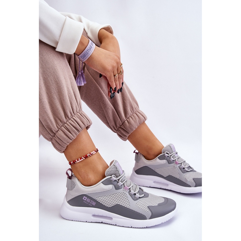 Sportssko til kvinder Sneakers Big Star LL274371 Grå 1