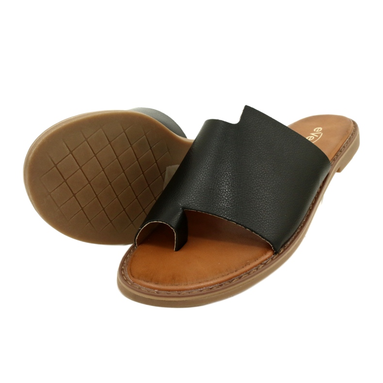 Sort flip-flops Kvinders flip-flops Evento 22SD35-4586 Sort 3