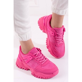 Shelovet fuchsia damesneakers lyserød 2