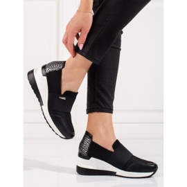 W. Potocki Potocki wedge sorte sneakers til kvinder 2