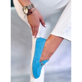 PA1 Milva Blue dame loafers blå 2