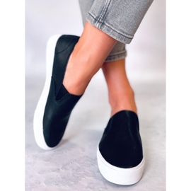 BM Diaz Black slip-on sneakers til kvinder sort 2
