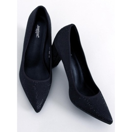 BM Marisa Black beaded højhælede pumps sort 1