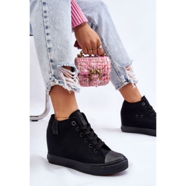 Hidden Wedge High Sneakers Big Star LL274034 Sort 1