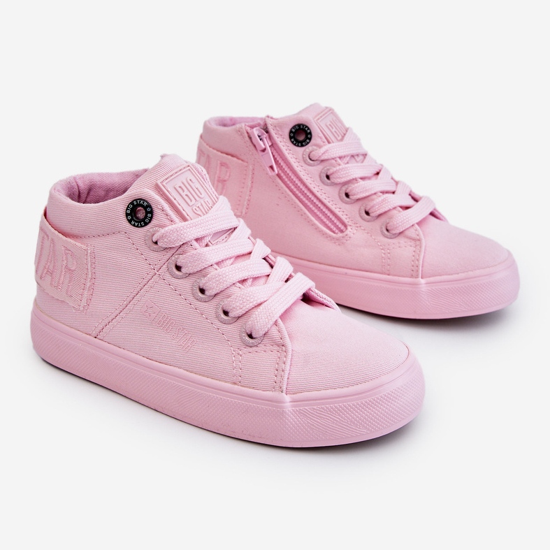 Klassiske høje sneakers til børn Big Star LL374003 Pink lyserød 2