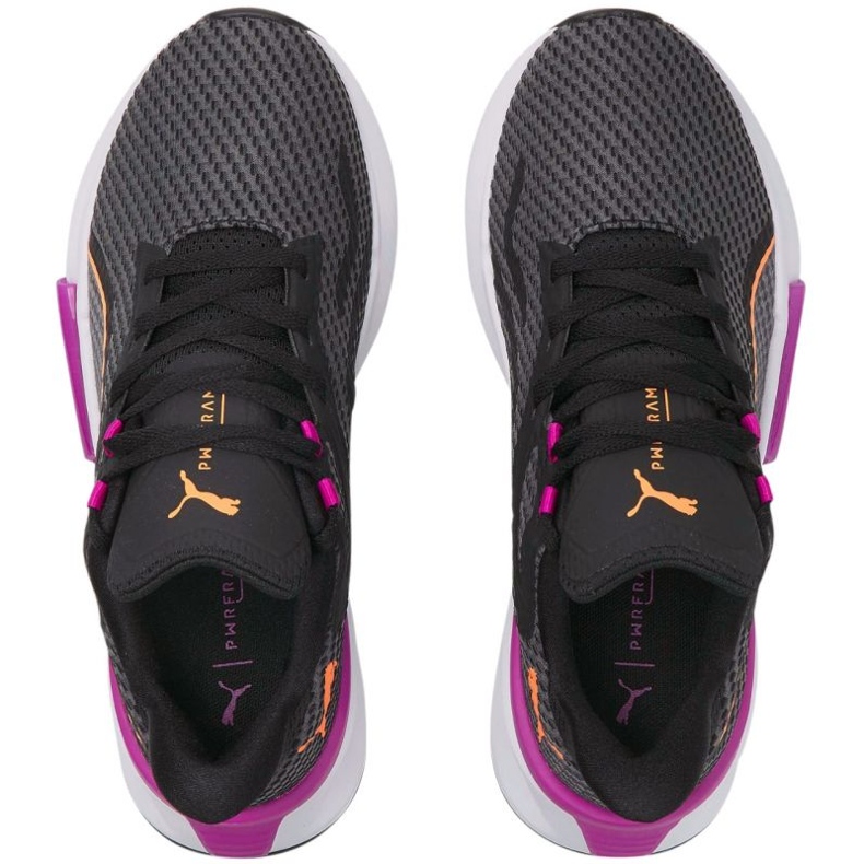 Puma PwrFrame Tr W 376170 04 sko sort lyserød grå 1