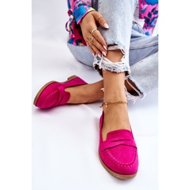 PS1 Komfortable ruskinds loafers til kvinder Fuchsia Lucca lyserød 5