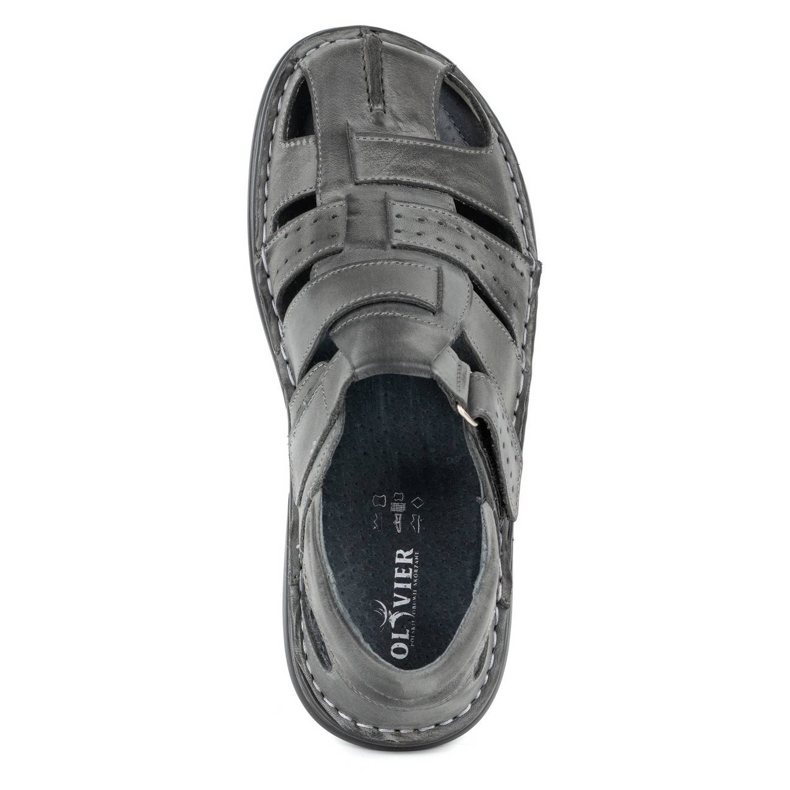 Olivier 467 Grå Herresandaler 5