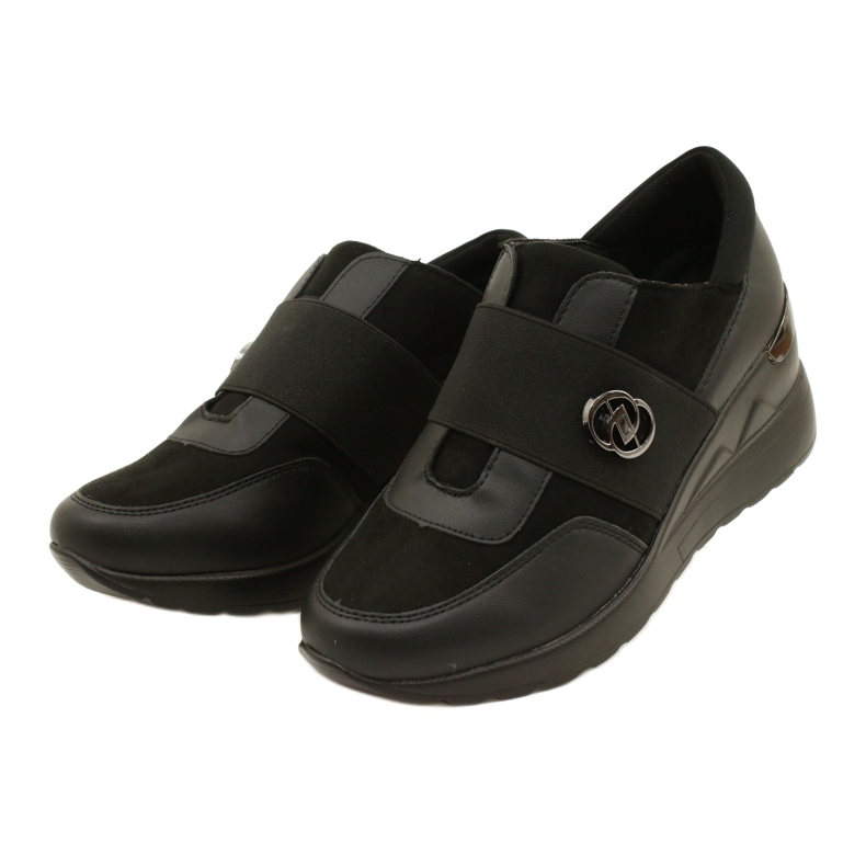 Slip-on Sko Wedge Sneakers Evento 23SP35-5320 Sort 2