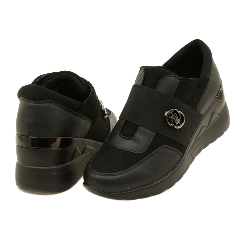 Slip-on Sko Wedge Sneakers Evento 23SP35-5320 Sort 3