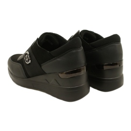 Slip-on Sko Wedge Sneakers Evento 23SP35-5320 Sort 6
