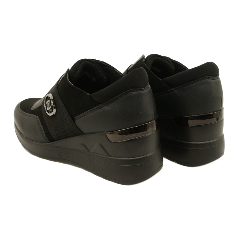 Slip-on Sko Wedge Sneakers Evento 23SP35-5320 Sort 6