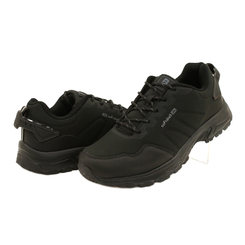 Softshell trekking sportssko til mænd, sort McBraun 4