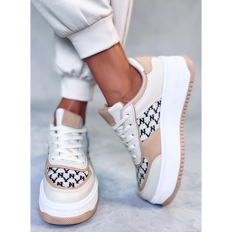 BM Duval Beige sneakers til kvinder 2