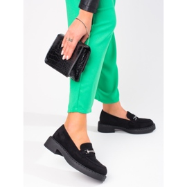 W. Potocki Potocki dame loafers på den sorte platform 1