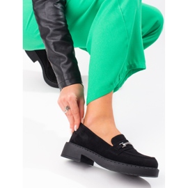 W. Potocki Potocki dame loafers på den sorte platform 2
