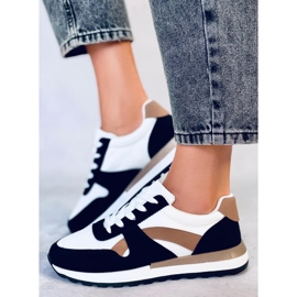 BM Hansell sorte sneakers til kvinder hvid 1