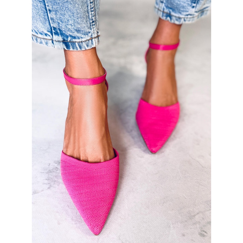 BM Hælede pumps med bælte Rossi Fuchsia lyserød 1