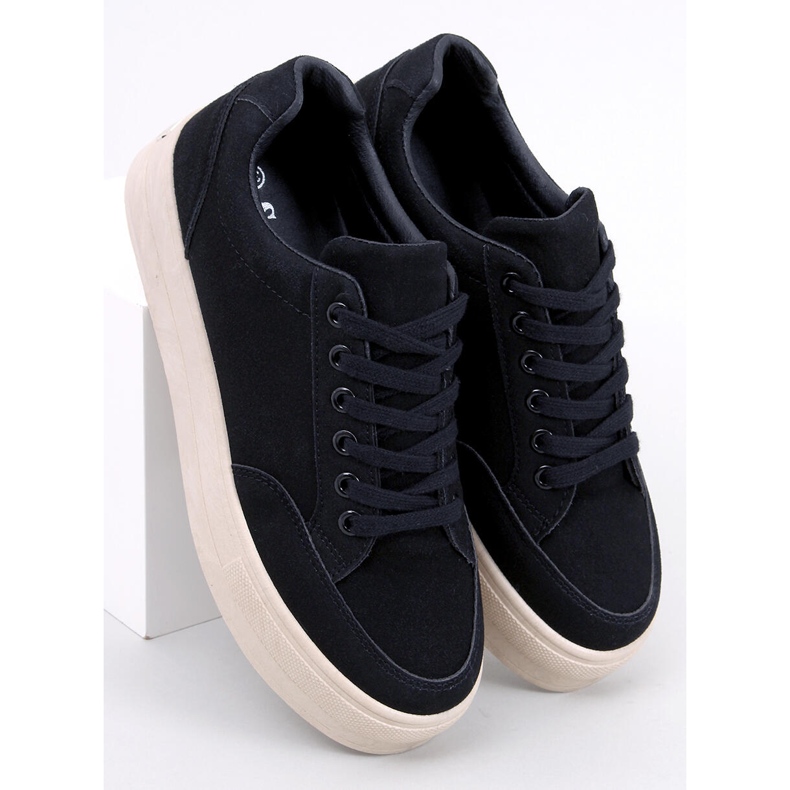 BM Rhonda Black platform sneakers sort 1