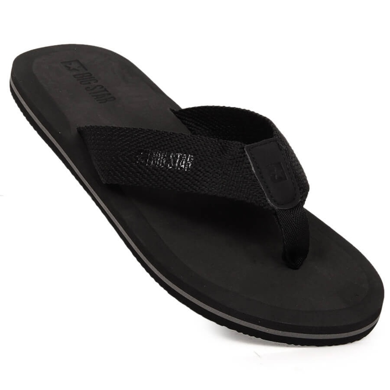 Herre flip-flops sorte Big Star LL174618 1