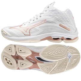 Mizuno Wave Lightning Z7 Mid W V1GC225036 volleyballsko hvid hvid 1