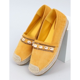 BM Ocean Yellow shell espadriller gul 1