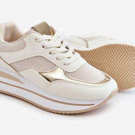 Kvinder Wedge Trainers Light Beige Ruby 1