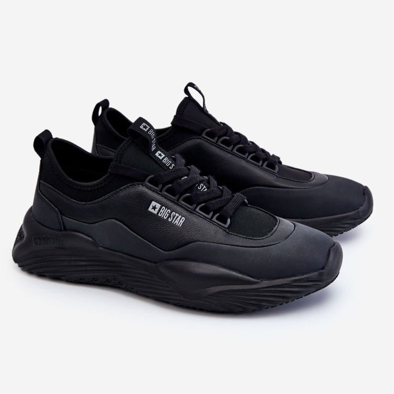 Herre sneakers Memory Foam System Big Star LL174149 Sort 1