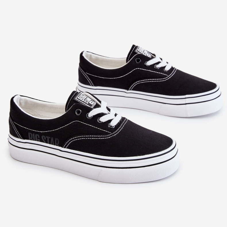Dame Big Star Platform Sneakers LL274230 Sort 1