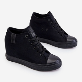 Hidden Wedge High Sneakers Big Star LL274034 Sort 2