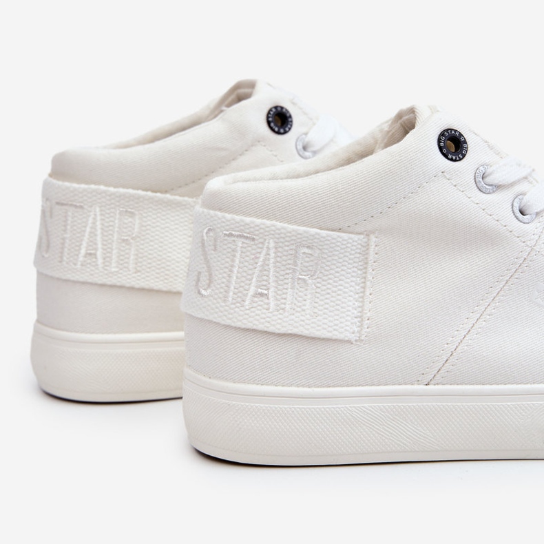 Klassiske High Top Sneakers til kvinder Big Star LL274002 Hvid 1