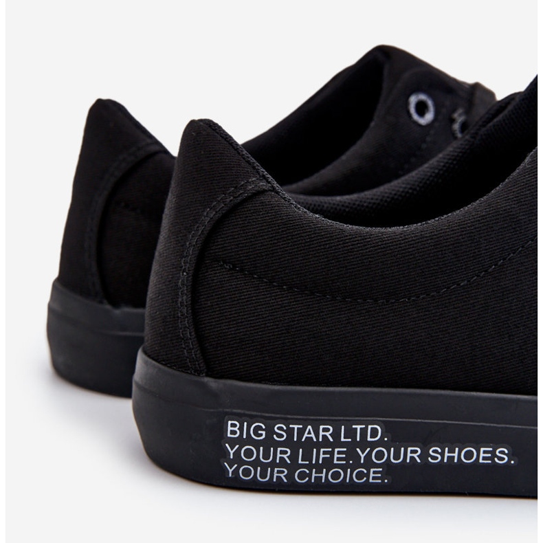 Lave tekstil-sneakers til mænd Big Star LL174078 Sort 2
