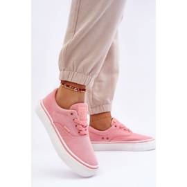 Stof sneakers på platformen Big Star LL274147 Pink lyserød 2