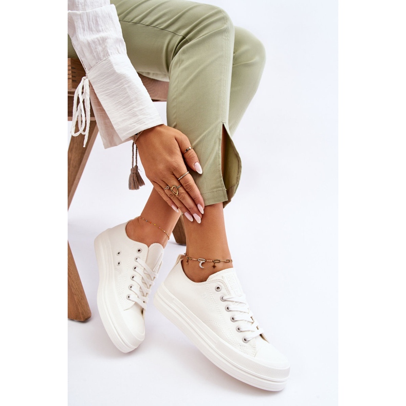 Big Star Low Sneakers med snøre LL274968 Hvid 1