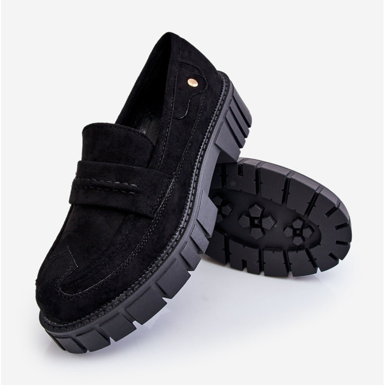 PS2 Slip-on sko i ruskind til kvinder Sort Fiorell 1
