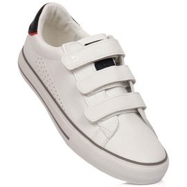 Sneakers lavet af økologisk læder med velcro hvid Big Star LL274A207 1