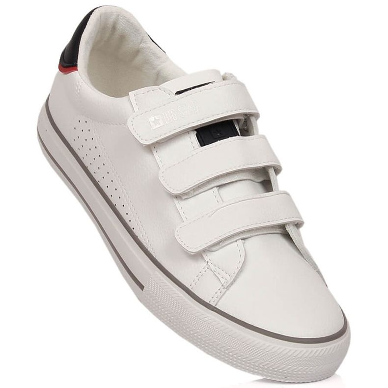 Sneakers lavet af økologisk læder med velcro hvid Big Star LL274A207 1
