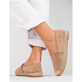 Vinceza beige espadriller til kvinder 2
