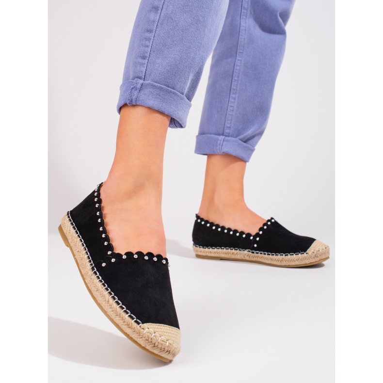 Vinceza sorte espadriller til kvinder 1