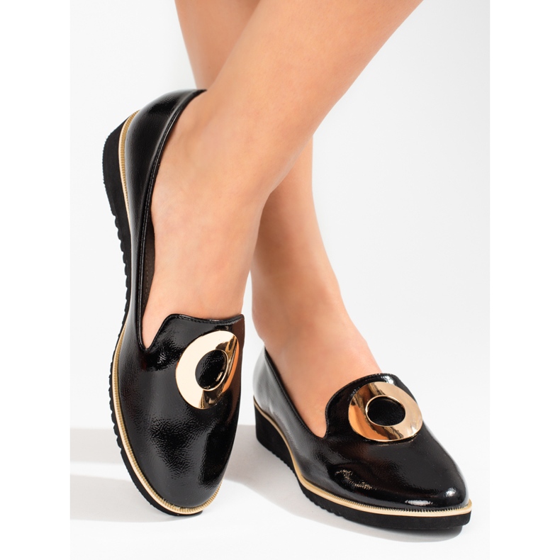 Patent sorte Shelovet loafers 2