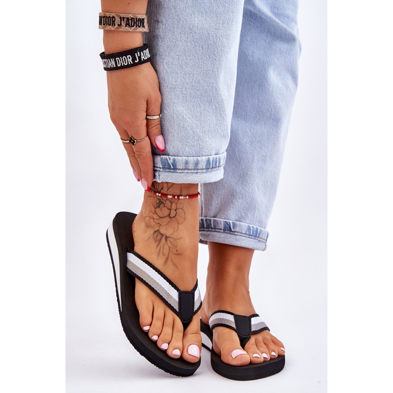 Kvinder Big Star Platform Flip Flops LL274781 Sort 1