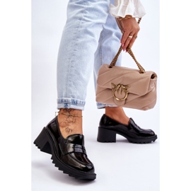 S.Barski Black Jay Patenthæle Moccasin Pumps sort 2