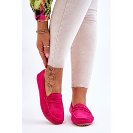 FC3 Klassiske suede loafers til kvinder Fuchsia Ivana lyserød 1