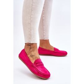 FC3 Klassiske suede loafers til kvinder Fuchsia Ivana lyserød 2