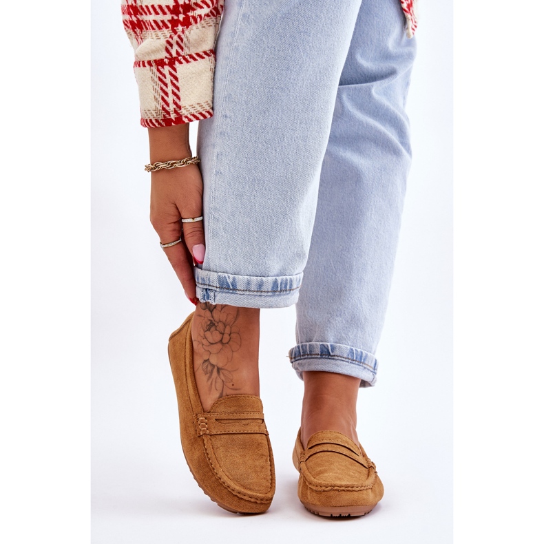 FC3 Dame Camel Ivana Classic ruskind loafers brun 1