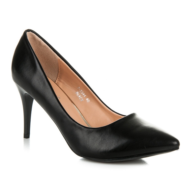 Ideal Shoes Sorte højhælede 1